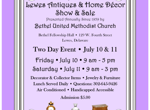 66th Annual Lewes Antiques & Home Décor Show & Sale