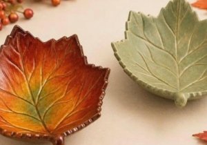 Autumn Air Dry Clay Bowl