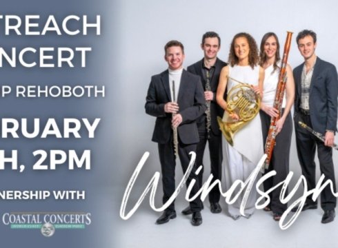 Coastal Concerts Presents WindSync at CAMP Rehoboth