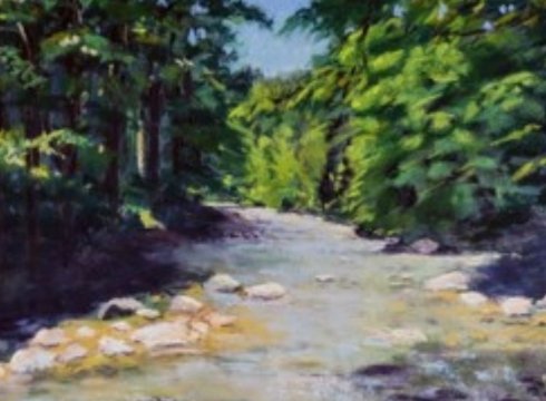 Hidden Waters -- Pastels by Donna Finley