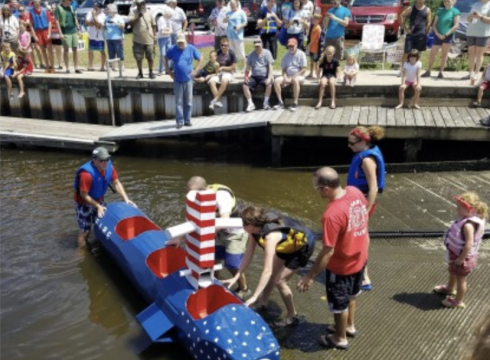 Recycled Cardboard Boat Regatta