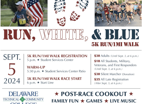 Run, White, & Blue 5k run/1 mile walk