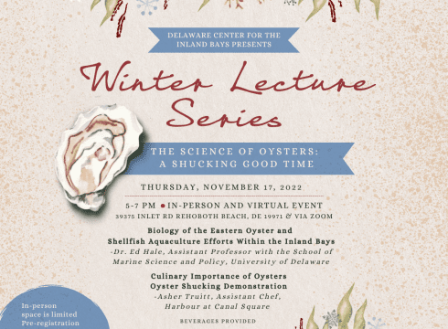 Winter Lecture Series - The Science of Oysters: A Shucking Good Time