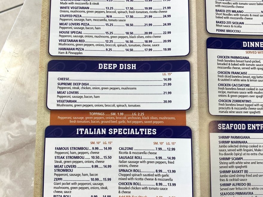 Milanos Pizzeria