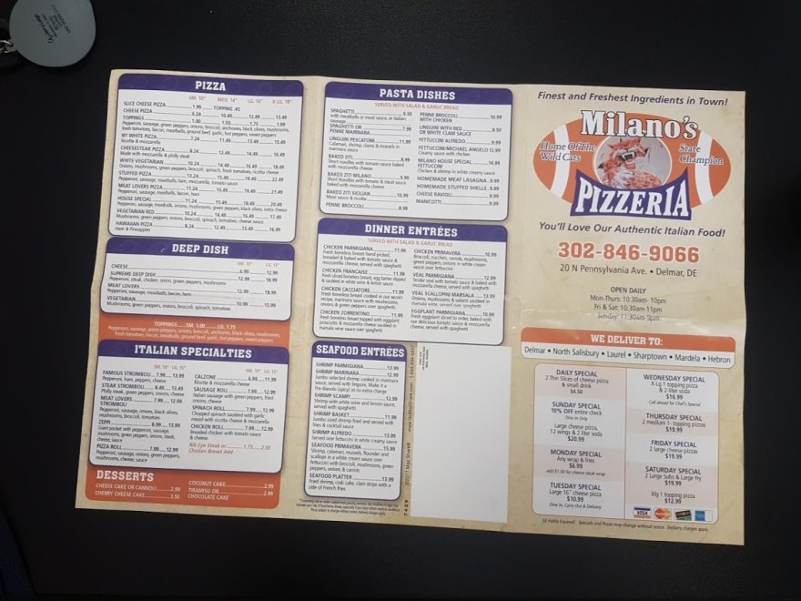 Milanos Pizzeria